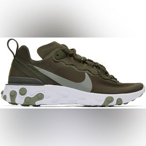 Nike React Element 55 Sneakers (6.5, green & white)